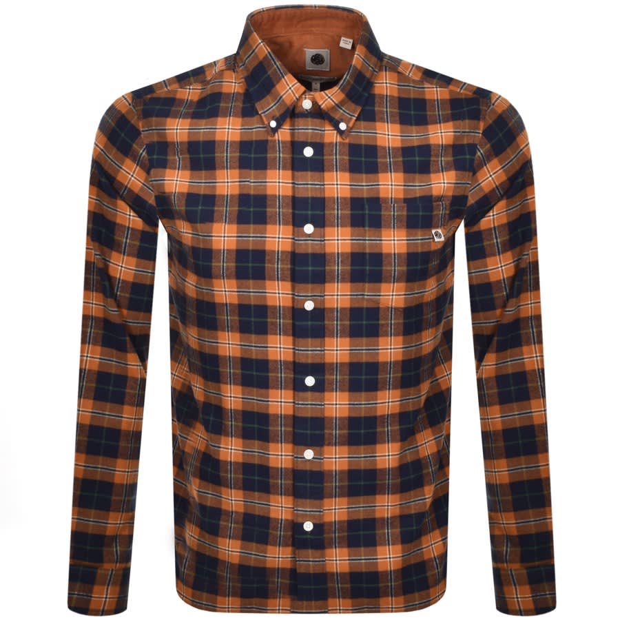 Alternative Image for ProductPretty Green Standards Check Shirt Orange1